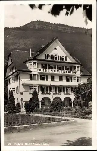 Ak Weggis Kanton Luzern, Hotel Schweizerhof
