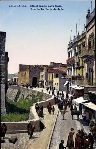 Ak Jerusalem Israel, Street inside Jaffa Gate