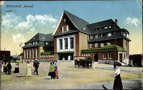 Ak Remscheid im Bergischen Land, Bahnhof