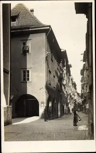 Foto Ak Bozen Bolzano Südtirol, Laubengasse