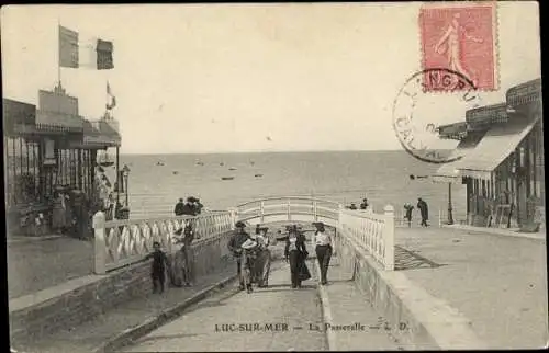 Ak Luc sur Mer Calvados, La Passerelle