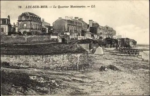 Ak Luc sur Mer Calvados, Le Quartier Montmartre