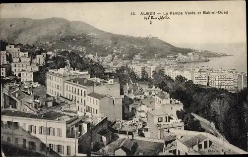 Ak Algier Alger Algerien, La Rampe Valee, Bab-el-Oued