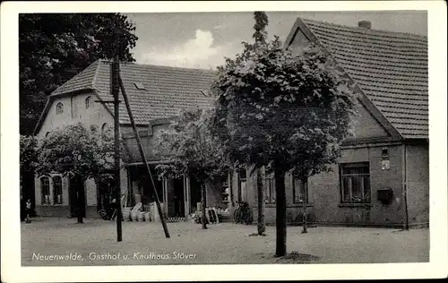 Ak Neuenwalde Geestland Niedersachsen, Gasthof und Kaufhaus Stöver