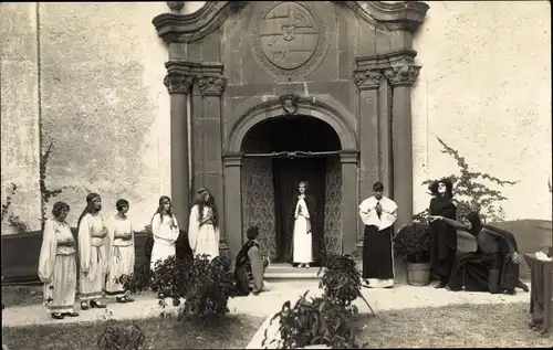 Foto Ak Haigerloch im Zollernalbkreis, Jedermannspiel St. Annatag 1928, Theaterszene