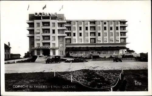 Ak Corniche de Vallieres Charente Maritime, Blick auf Hotel Oceanic