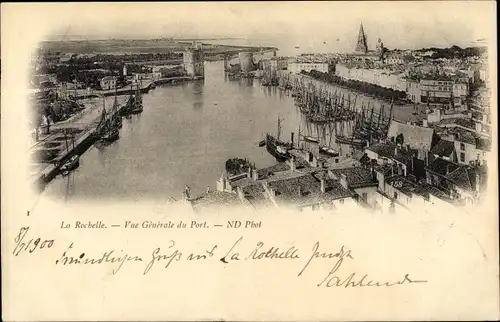 Ak La Rochelle Charente Maritime, Vue Generale du Port