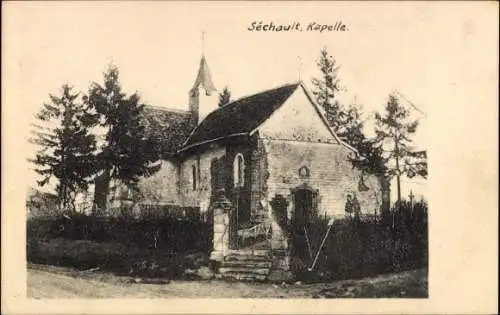 Ak Sechault Ardennes, Kapelle