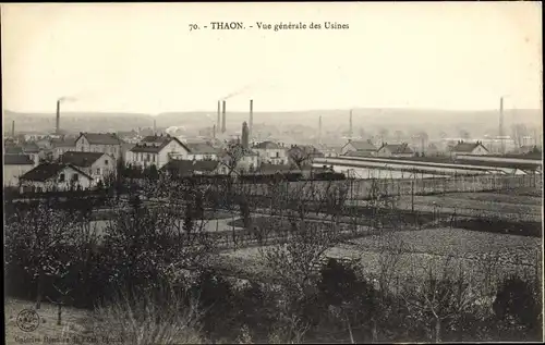 Ak Thaon Vosges, Vue generale des Usines