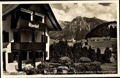 Ak Tiefenbach Oberstdorf im Oberallgäu, Ev. Erholungsheim