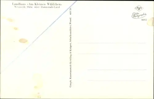 Ak Neutsch im Odenwald Modautal, Landhaus Am Kleinen Wäldchen