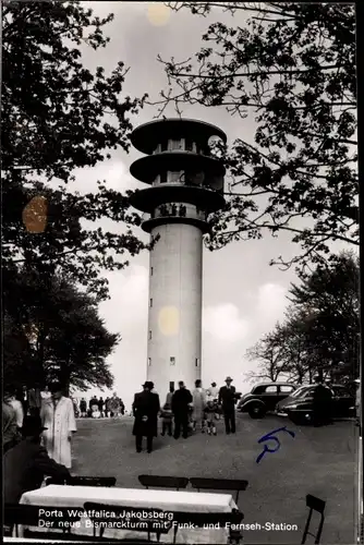 Ak Porta Westfalica an der Weser, Jakobsberg, neuer Bismarckturm