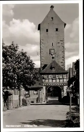 Ak Mainbernheim in Unterfranken, Unteres Tor