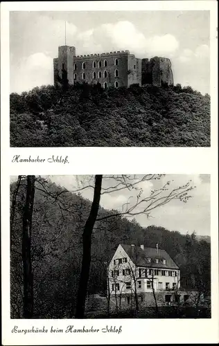 Ak Neustadt an der Haardt Neustadt an der Weinstraße, Hambacher Schloss