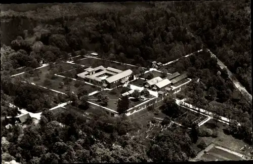 Ak Bad Homburg vor der Höhe Hessen, Römerkastell Kastell Saalburg, Fliegeraufnahme