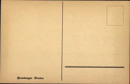 Künstler Ak Bombach, Hamburger Kinder, tanzend, Musiker