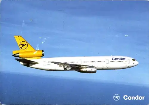 Ak Deutsches Passagierflugzeug, Condor, Douglas DC 10 30