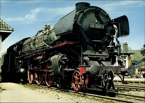 Ak Deutsche Eisenbahn, Bundesbahn, Schnellzuglokomotive BR 012, 012 059 2