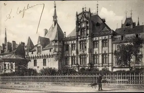 Ak Saumur Maine et Loire, Hotel de Ville