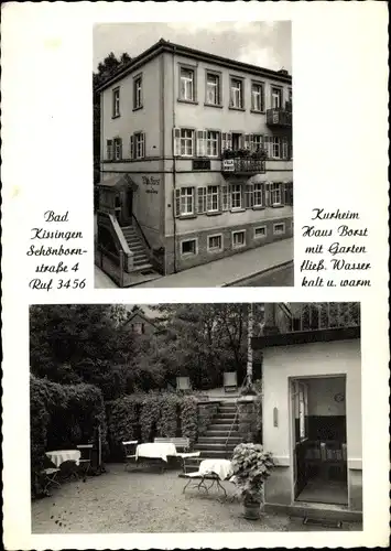 Ak Bad Kissingen Unterfranken Bayern, Kurheim Haus Borst, Schönbornstraße 4