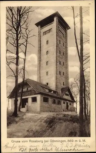 Ak Gönningen Reutlingen in Württemberg, Gruß vom Rossberg