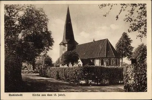 Ak Hamburg Wandsbek Rahlstedt, Kirche a. d. 13. Jhd