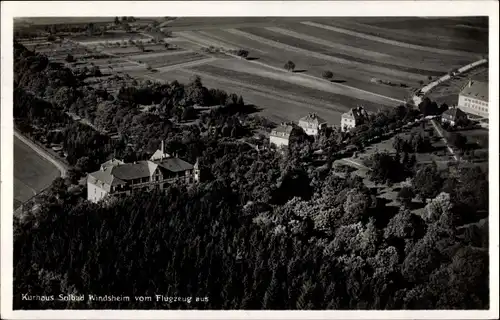 Ak Bad Windsheim in Mittelfranken, Kurhaus, Fliegeraufnahme