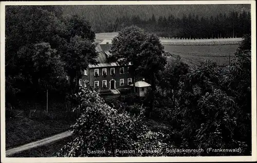 Ak Schlackenreuth Presseck in Oberfranken, Gasthof Kalbskopf