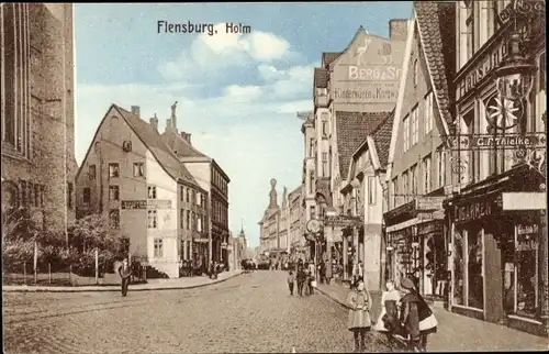 Ak Flensburg in Schleswig Holstein, Holm