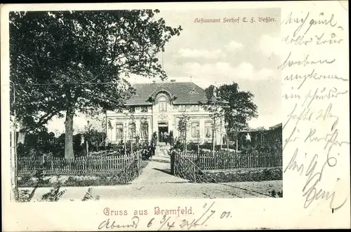 Ak Hamburg Wandsbek Bramfeld, Restaurant Seehof
