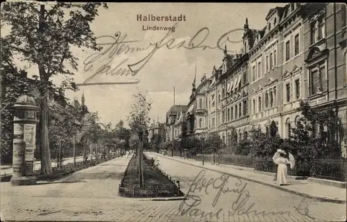Ak Halberstadt am Harz, Lindenweg