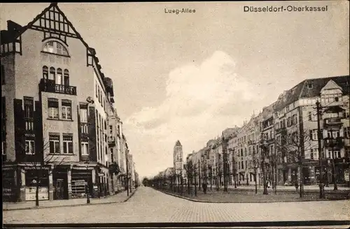 Ak Oberkassel Düsseldorf am Rhein, Lueg Allee