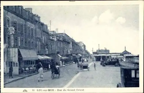 Ak Luc sur Mer Calvados, Rue du Grand Orient
