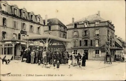 Ak Langrune Calvados, L'Hotel Cauvin, L'Hotel de la Mer