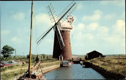 Ak Horsey Norfolk England, Drainage Mill