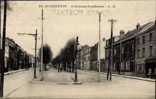 Ak Saint Quentin Aisne, L'Avenue Faidherbe