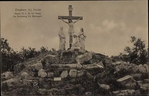 Ak Oesdom Heiloo Nordholland Niederlande, Kapel O. L. Vr. ter Nood, De Kruisberg