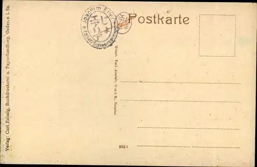 Ak Oederan Sachsen, Totalansicht der Ortschaft