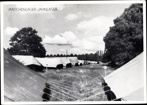 Ak Hamburg Mitte Altstadt, Turnfest 1953, Mädchenlager, Jahnlager