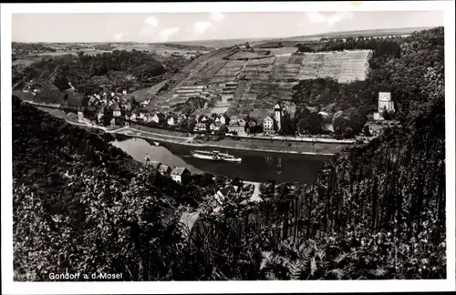 Ak Cobern Kobern Gondorf an der Mosel, Blick von den Rebstöcken