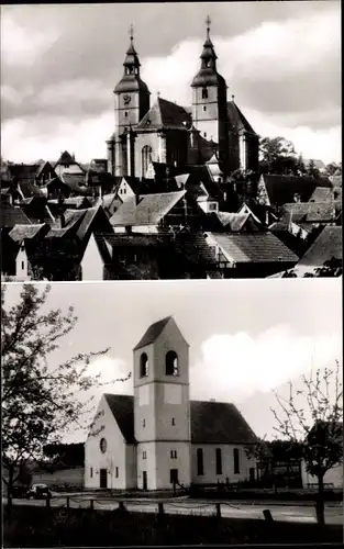 Ak Walldürn im Odenwald, Wallfahrtskirche, Glockenturm, Kirche