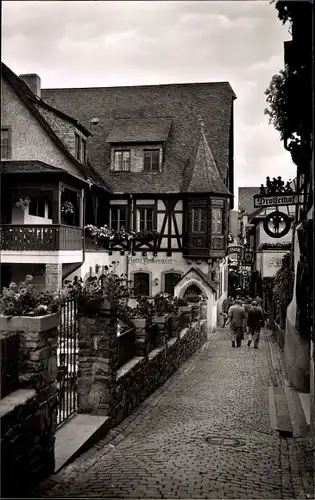 Ak Rüdesheim am Rhein, Drosselgasse, Drosselhof