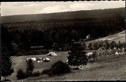 Ak Hünfeld in Hessen, Campingplatz