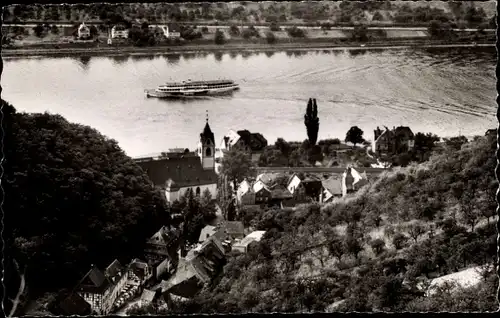 Ak Kamp Bornhofen am Rhein, Gesamtansicht, Blick v. Wilhelmshöhe