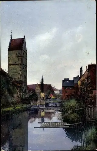 Ak Dinkelsbühl Mittelfranken, Wörnitz Tor, Photochromie, Nenke und Ostermaier 149 2770