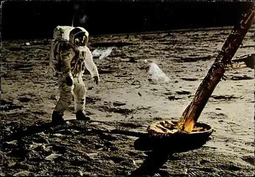 Ak Mondlandung, Apollo 11, 21. Juli 1969, Buzz Aldrin