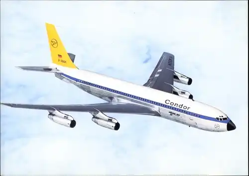 Ak Deutsches Passagierflugzeug, Condor, Boeing 707