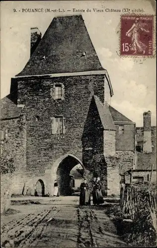 Ak Pouancé Maine et Loire, Entree du Vieux Chateau