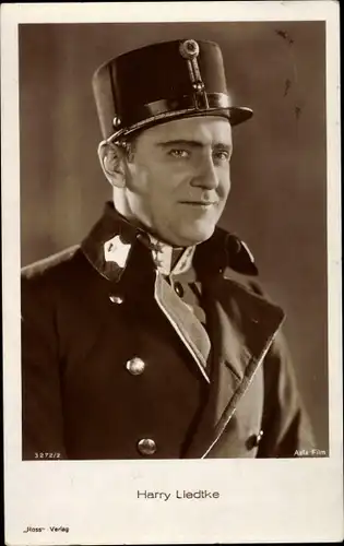 Ak Schauspieler Harry Liedtke, Portrait, Uniform, Ross Verlag 3272 2