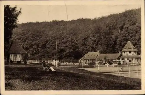 Ak Saint Valery en Caux Seine Maritime, Stade Valeriquais, Les Tennis